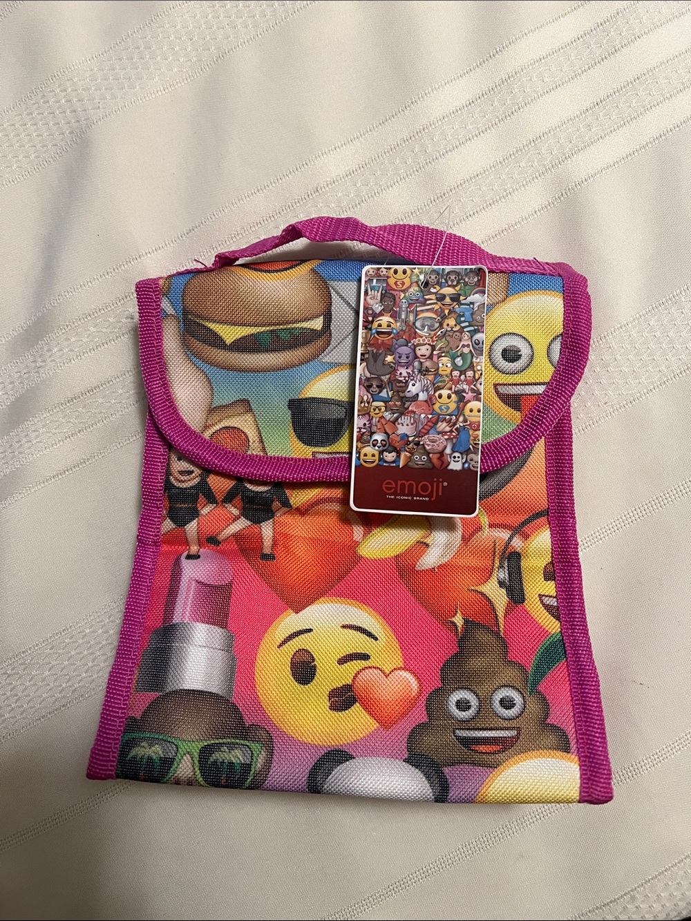 NWT Emoji Kids Foldable Lunch Pouch